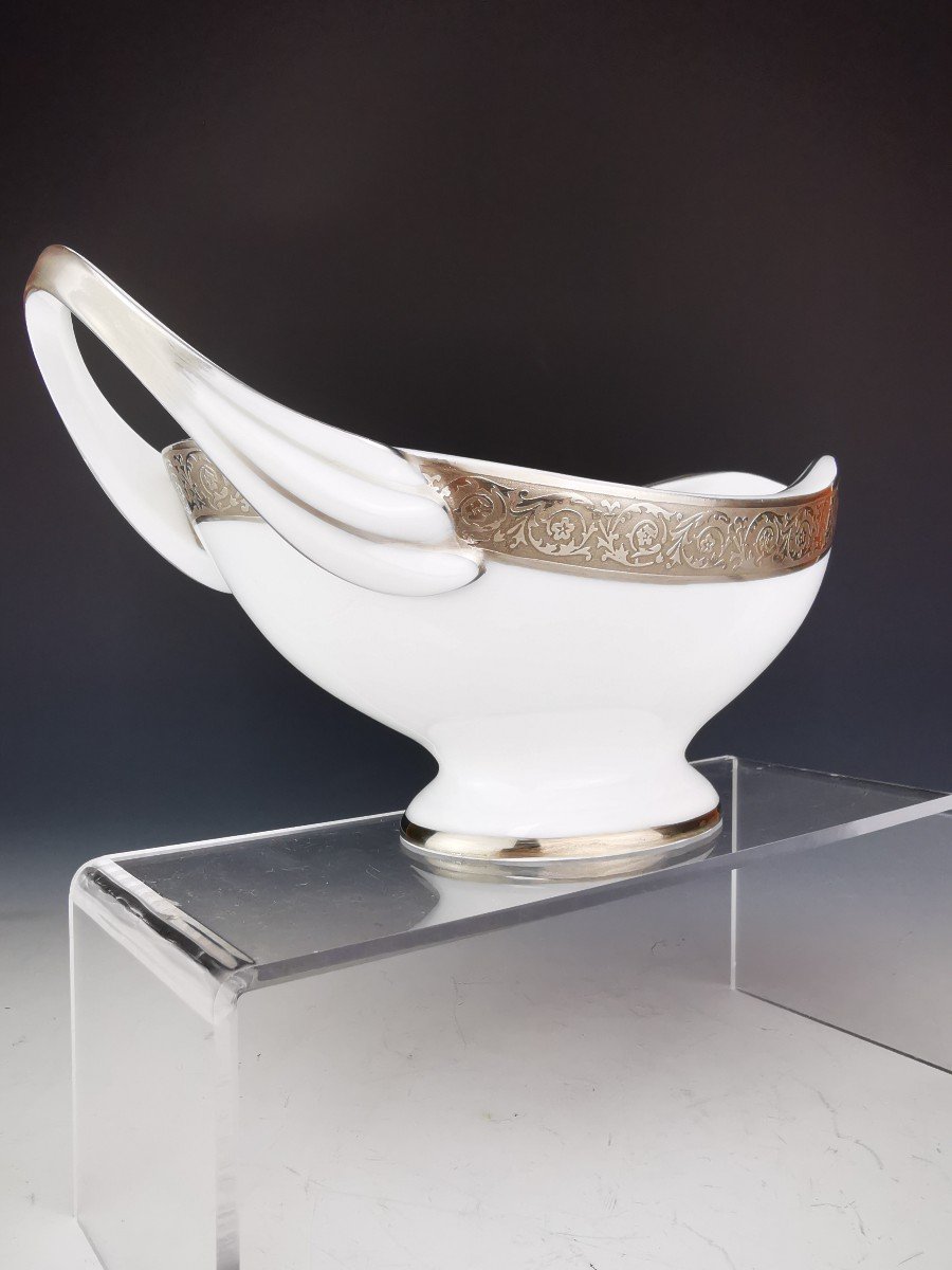 Haviland - Thistle "platinum" - 1 Sauceboat-photo-4