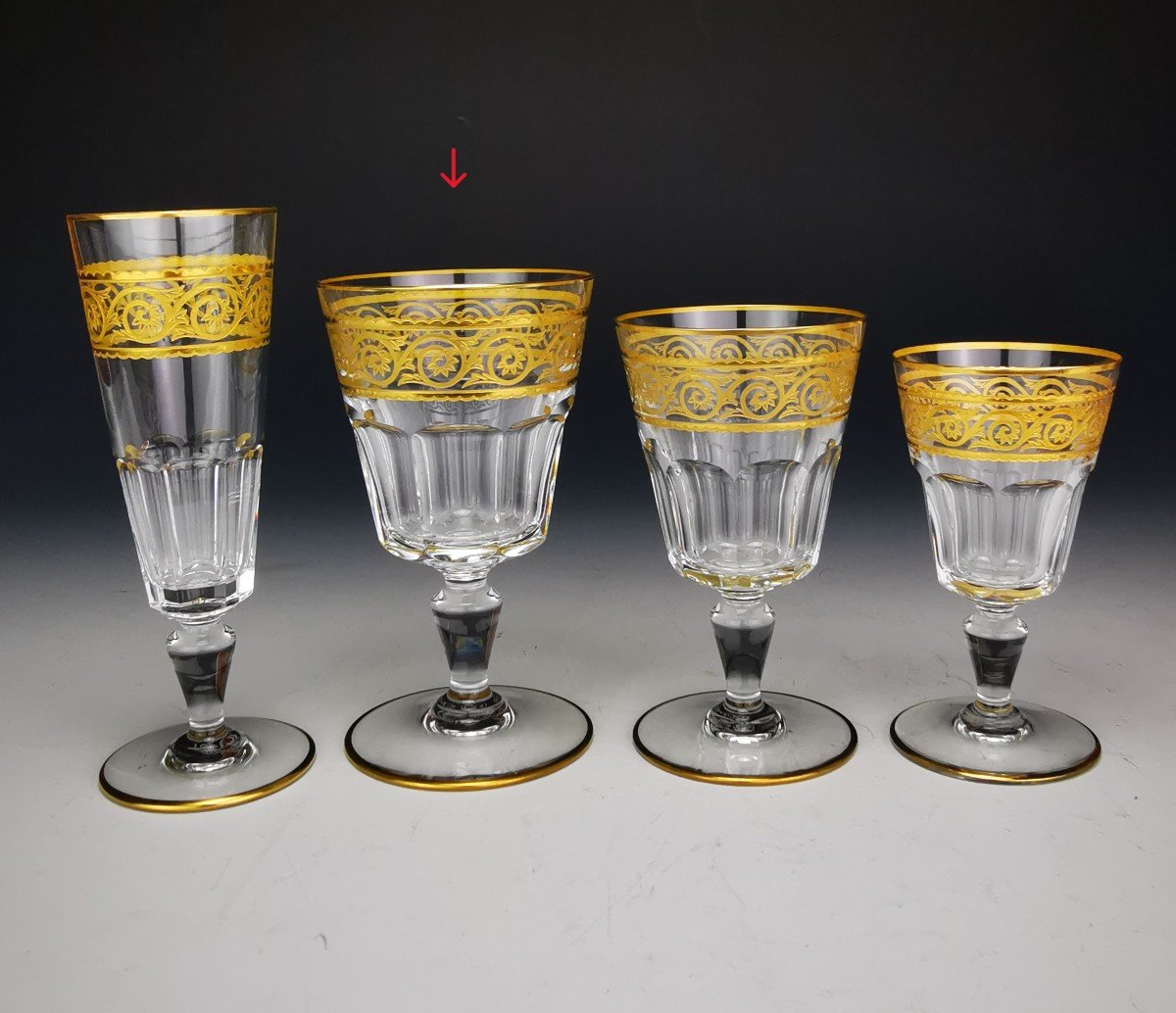 Baccarat - Eldorado - 6 Crystal Water Glasses (14.6cm) - New Condition-photo-3