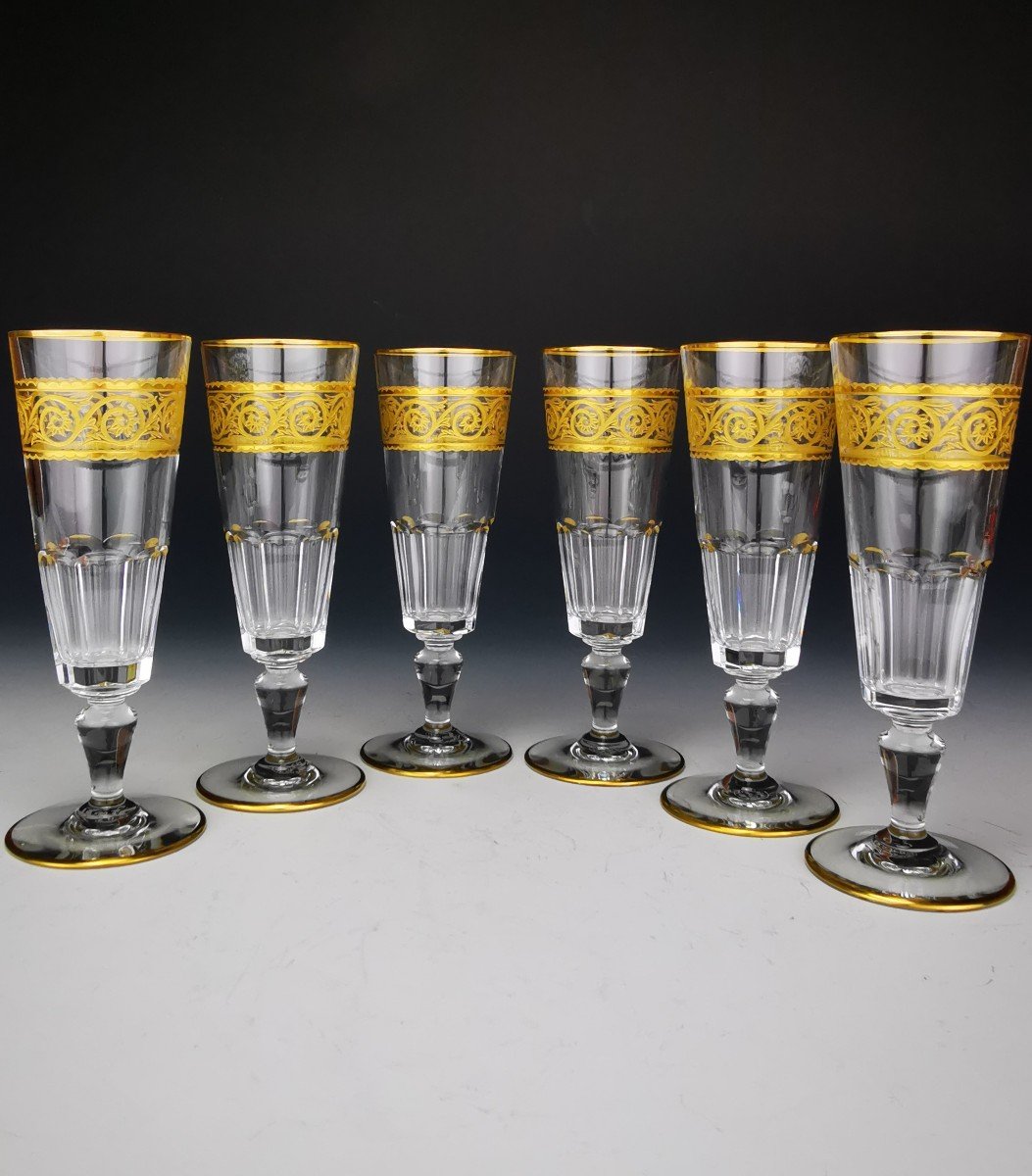 Baccarat - Eldorado - 6 Flûtes à Champagne (17 Cm) - Etat Neuf (12 dispo)