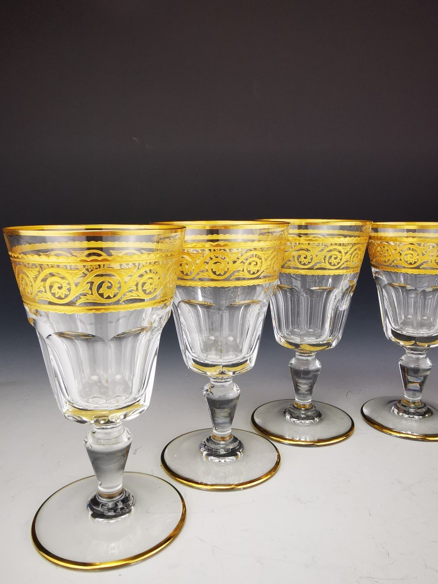 Baccarat - Eldorado - 6 Verres à Vin Blanc (12,2 Cm) - Etat Neuf (12 Dispo)-photo-2