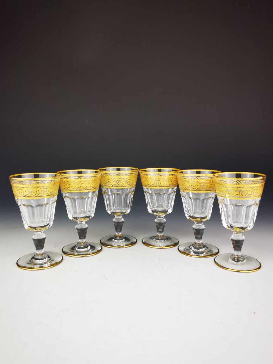 Baccarat - Eldorado - 6 Verres à Vin Blanc (12,2 Cm) - Etat Neuf (12 Dispo)