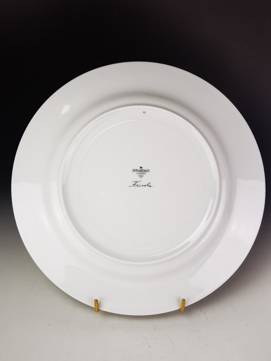 Bernardaud "frivole" - 1 Presentation Plate ø 29.5 Cm (24 Available)-photo-4