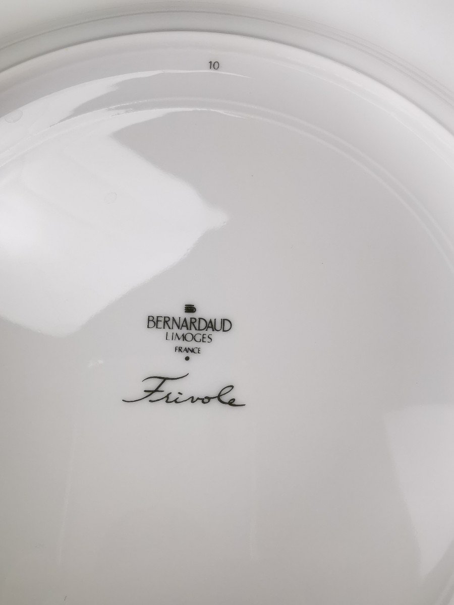 Bernardaud "frivole" - 1 Presentation Plate ø 29.5 Cm (24 Available)-photo-1