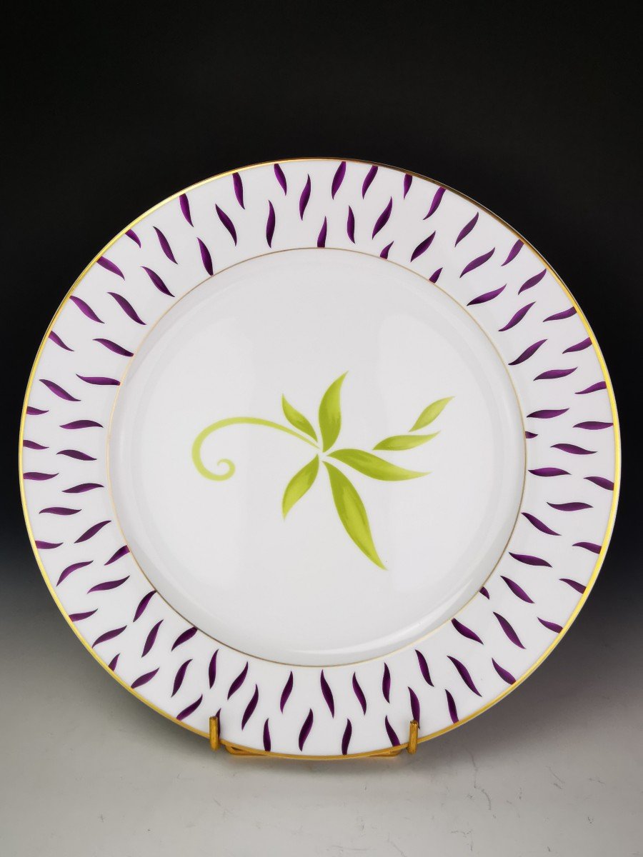 Bernardaud "frivole" - 1 Presentation Plate ø 29.5 Cm (24 Available)