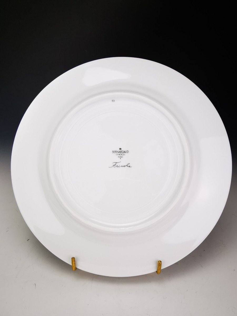 Bernardaud "frivole" - 1 Table Plate ø 26 Cm (31 Available)-photo-4