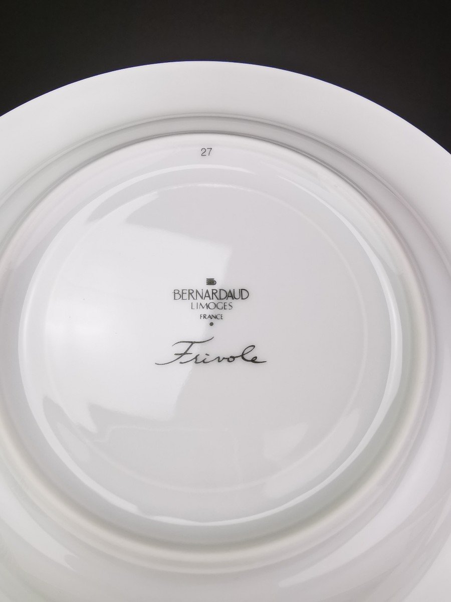 Bernardaud "frivole" - 1 Assiette Creuse ø 22 Cm (30 Disponibles)-photo-3