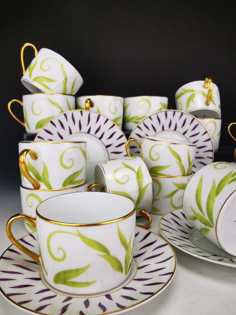 Bernardaud "frivole" - 1 Teacup + Saucer (29 Available)-photo-5