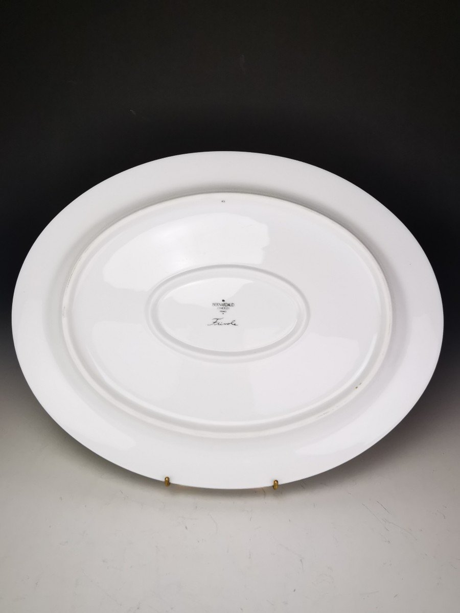 Bernardaud "frivole" - 1 Grand Plat De Service Oval-photo-4