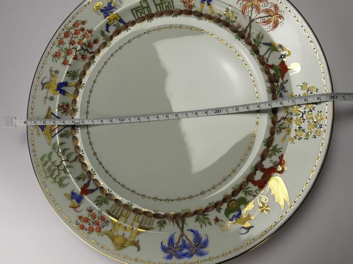 C. Le Tallec - "cirque Chinois" - 1 Plat De Service Plat - Modèle Tiffany & Co.-photo-3