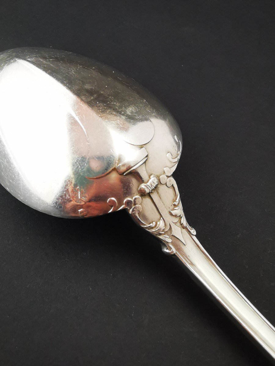 Puiforcat - "fer De Lance" - Large Serving Spoon - Silver-photo-1