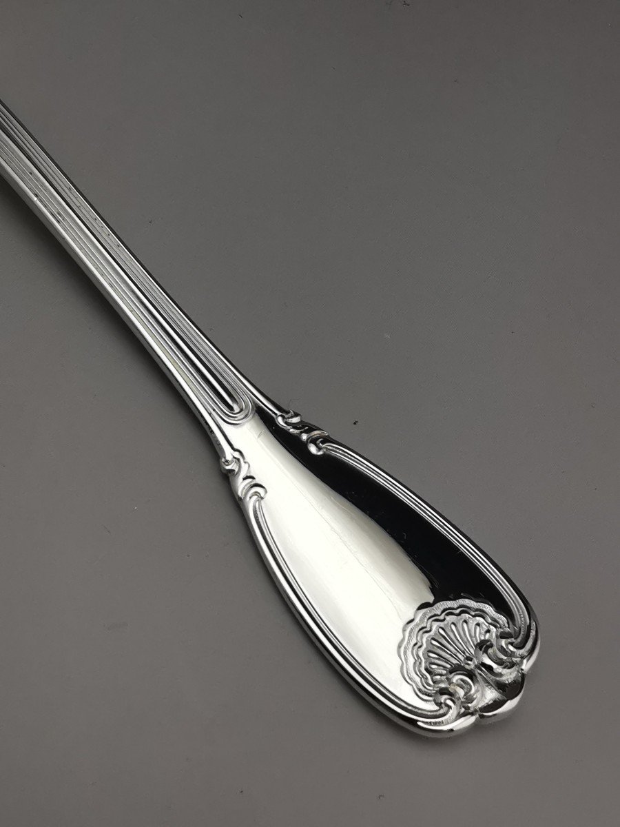 Christofle & Cardeilhac "sceaux" - 3 Oyster Forks - Minerva Silver-photo-4