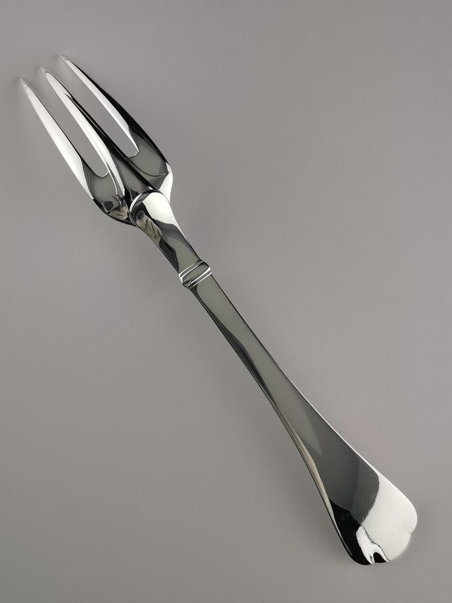 Puiforcat- "richelieu" - 6 Table Forks - Minerva Silver-photo-4