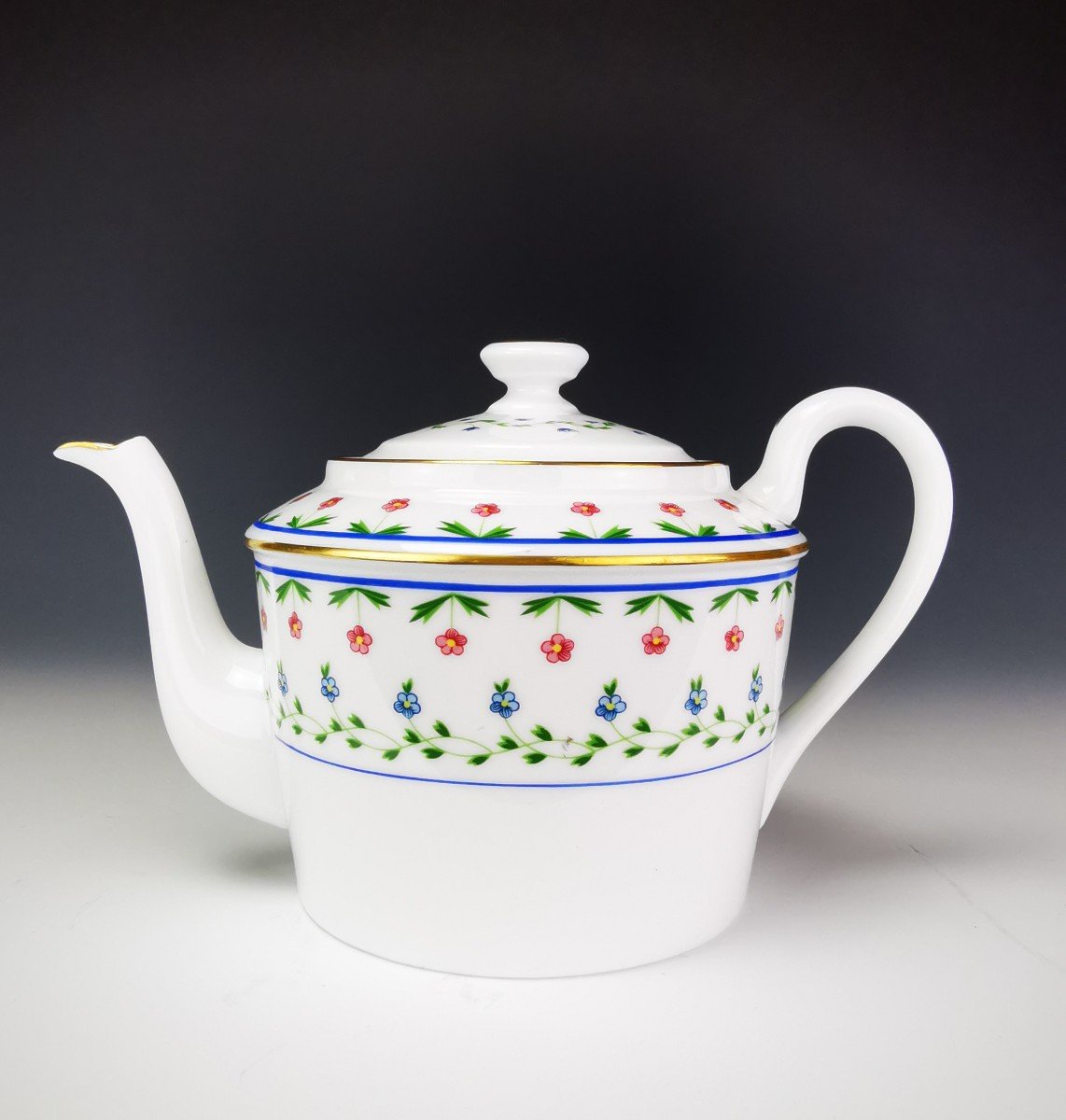 Limoges Céralene Sèvres "lafayette" - 1 Teapot - Raynaud)-photo-3