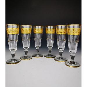 Baccarat - Eldorado - 6 Flûtes à Champagne (17 Cm) - Etat Neuf (12 dispo)