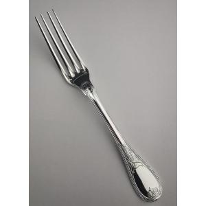 Christofle Et Cardeilhac - 6 Table Forks Brienne Model - Solid Silver