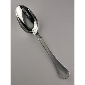 Puiforcat- "richelieu" - 6 Dessert / Entremet Spoons - Minerva Silver