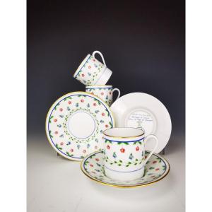 Limoges Céralene Sèvres "Lafayette" - 3 Tasses à Café - (Raynaud)