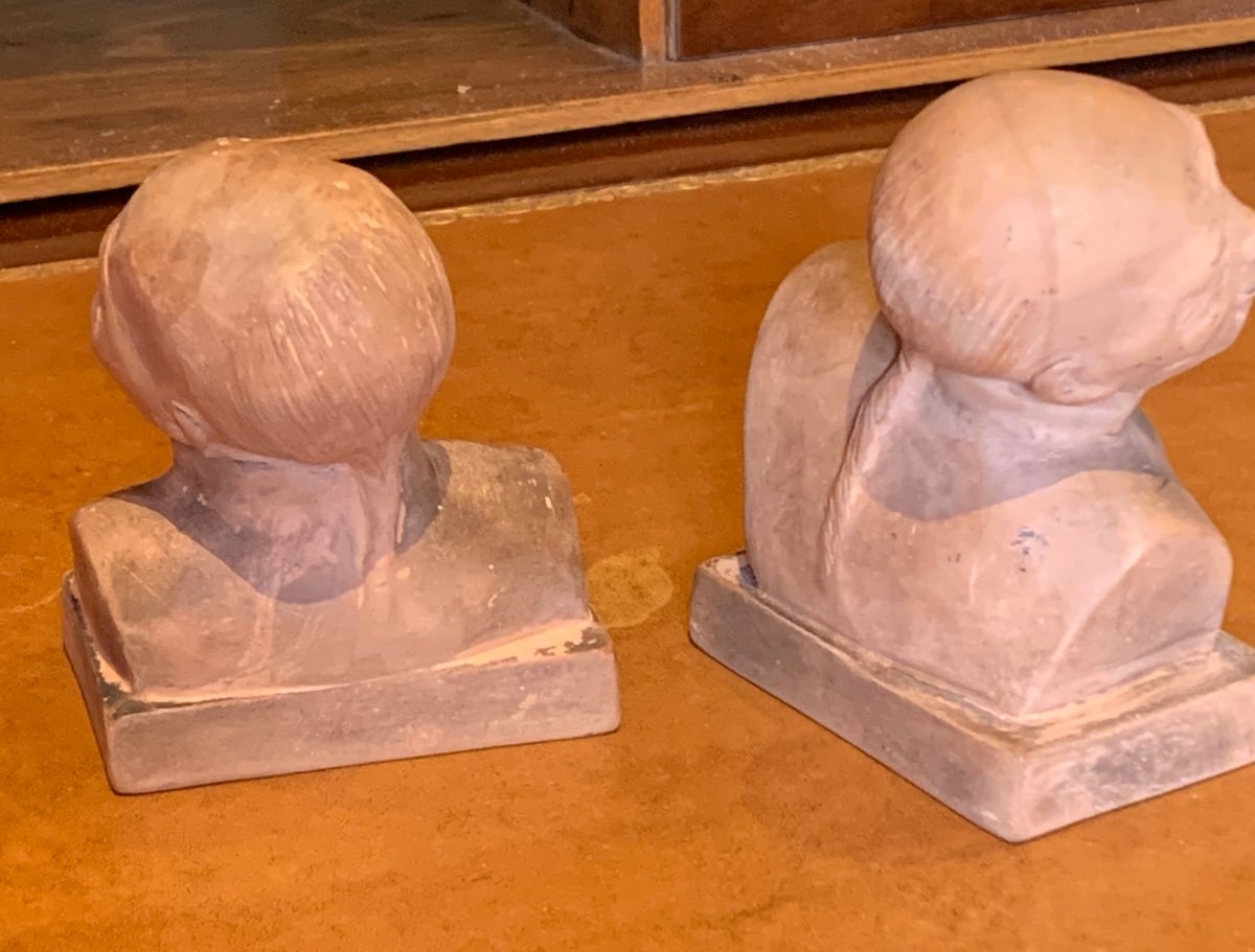 Pair Of Busts By G Hauchecorne -photo-3