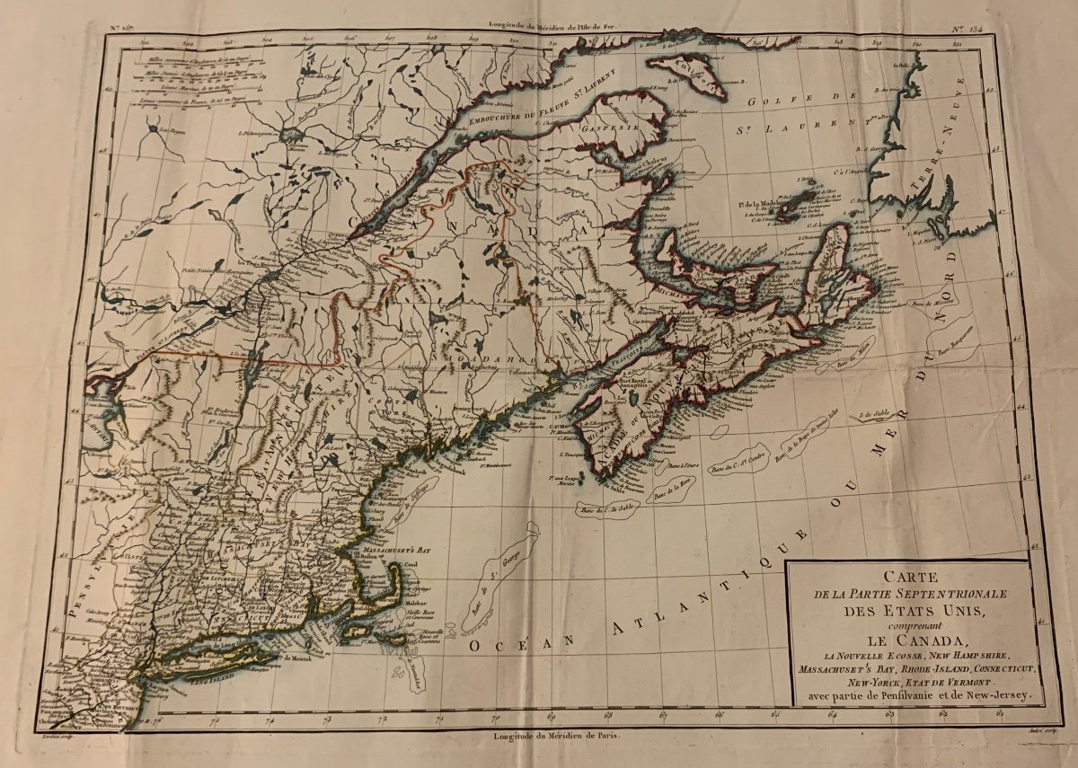 état Unis / Canada En 1792