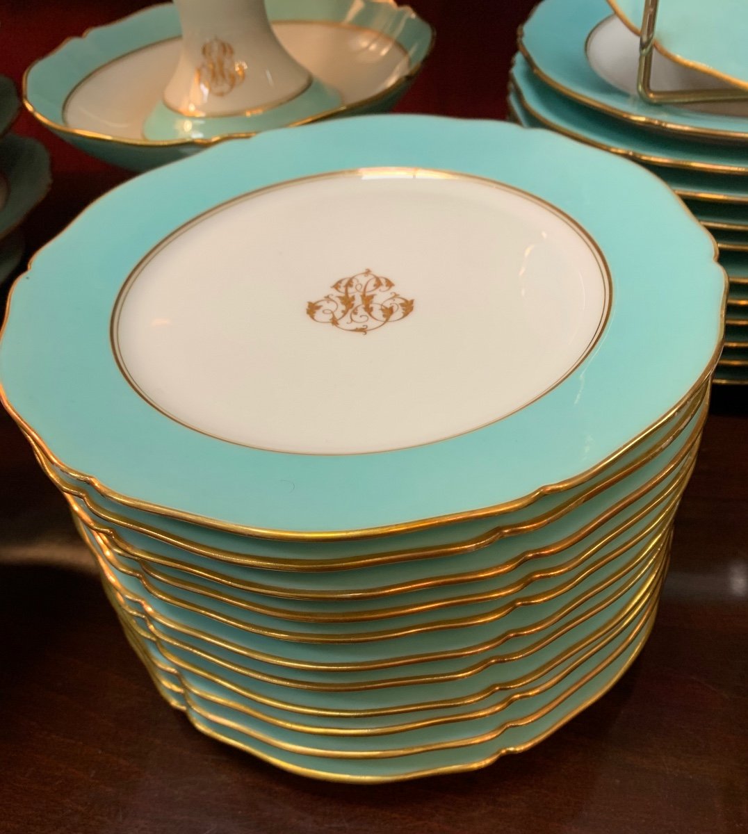 Napoleon III Porcelain Dessert Service -photo-2