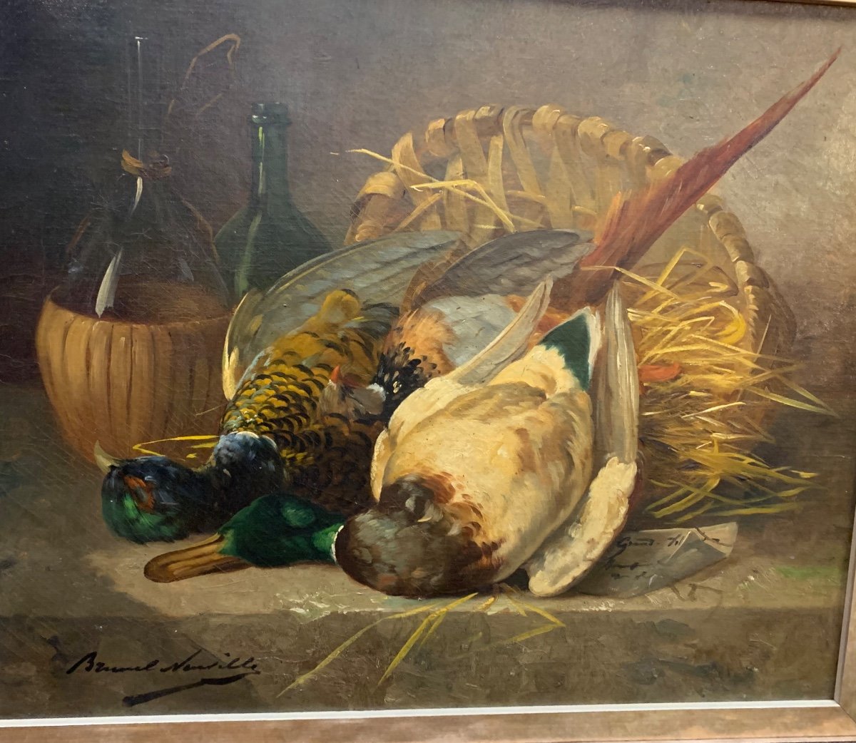 Mallard & Pheasant By Brunel De Neuville 