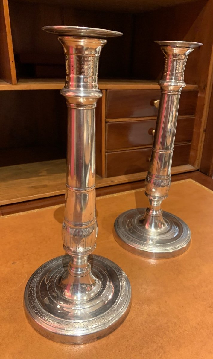 Pair Of Directoire Candlesticks 