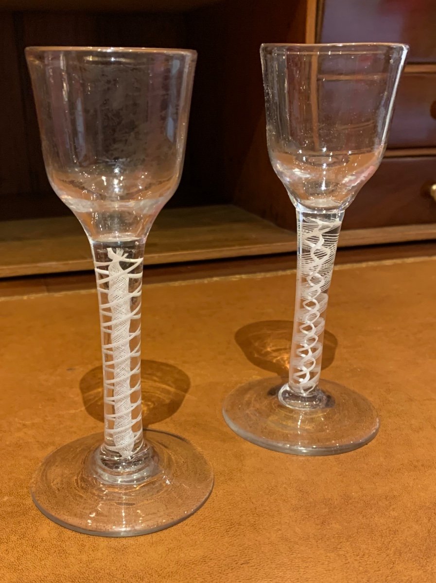 2 Verres à Twist XVIIIe 