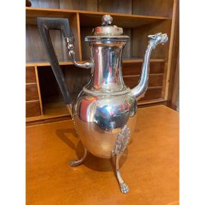 Large Tripod Coffee Pot, 1st Rooster 1798-1809