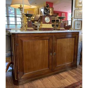 Louis XVI Presentation Buffet In Solid Mahogany 