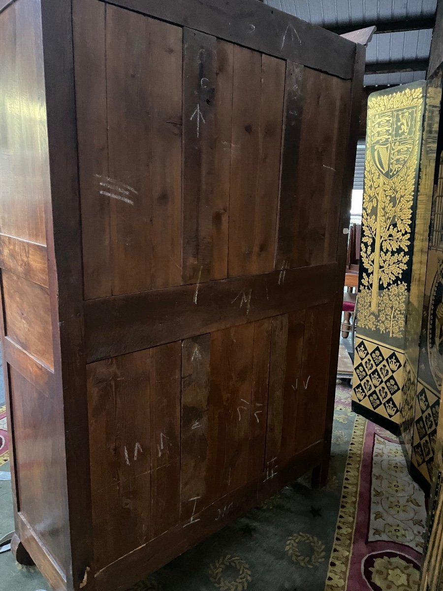 Armoire En Noyer époque Louis Philippe -photo-4