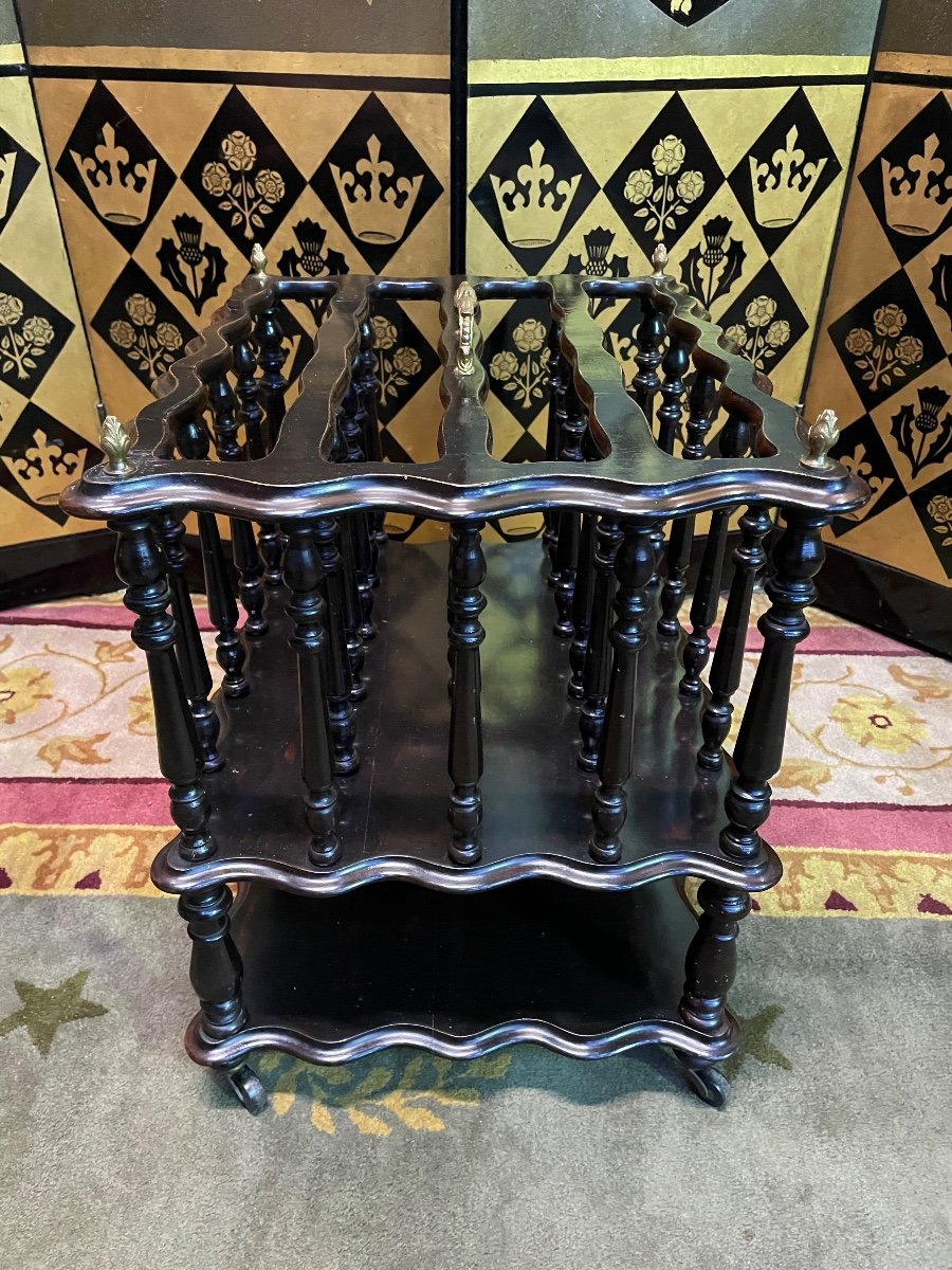 Napoleon III Period Magazine Rack-photo-3