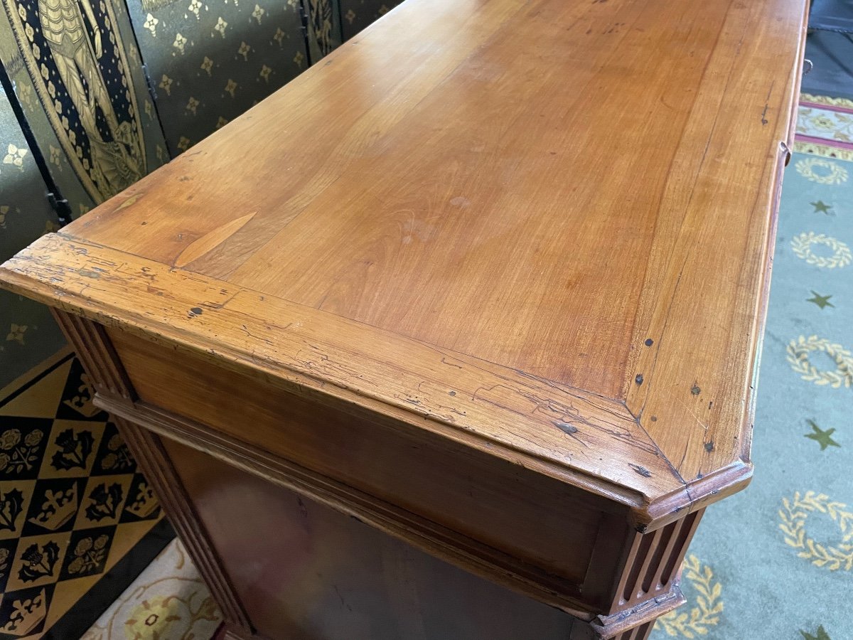 Louis XVI Period Sideboard In Cherry-photo-1