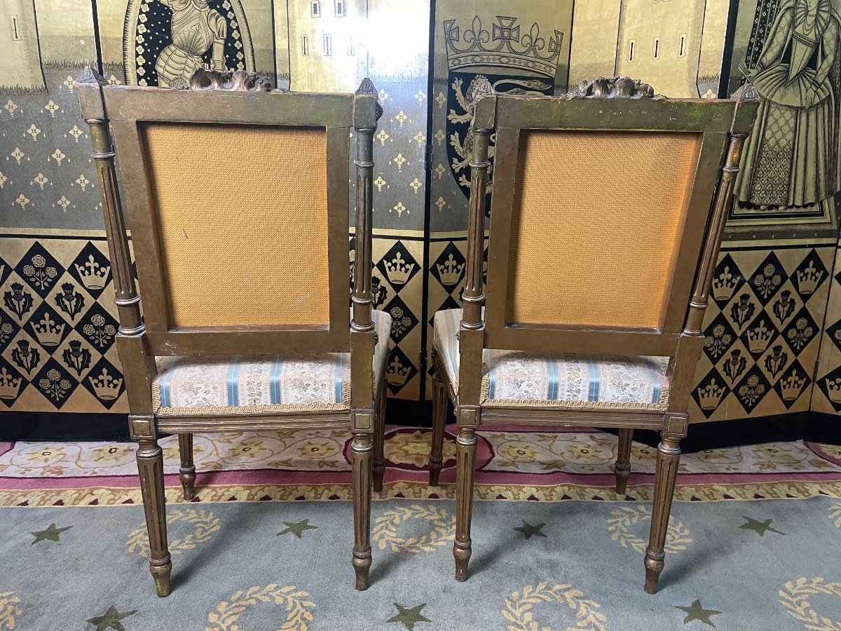 Pair Of Louis XVI Style Chairs-photo-2