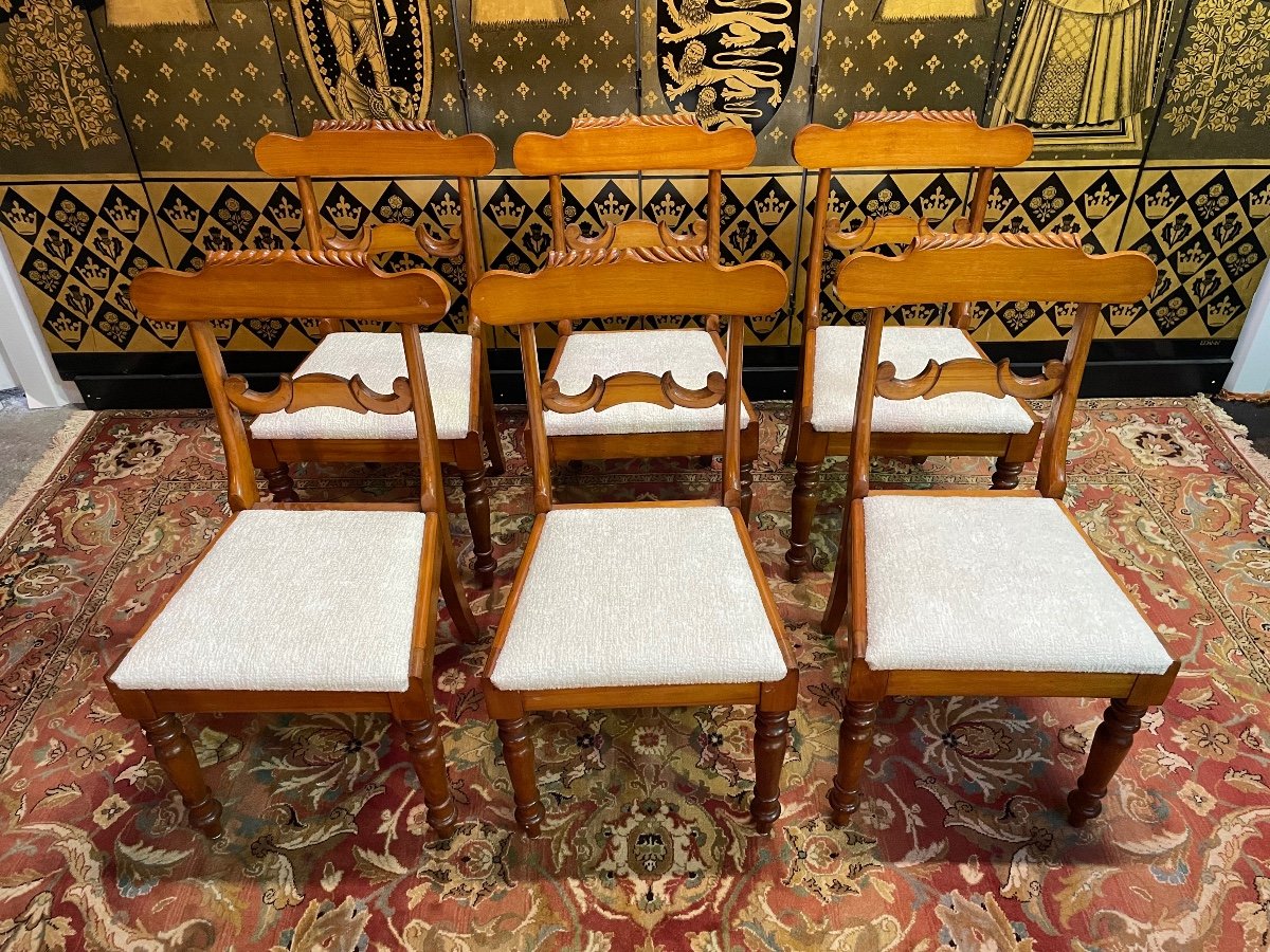 Suite Of 6 Restored English Chairs-photo-2