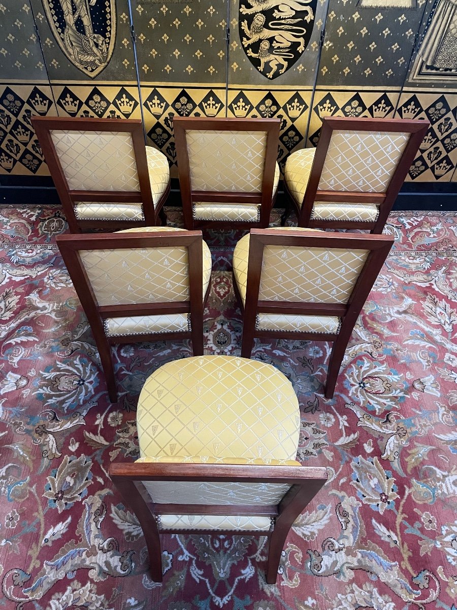 Suite Of 6 Napoleon III Period Chairs-photo-4