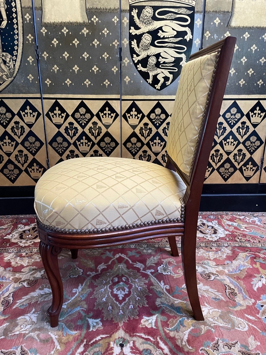 Suite Of 6 Napoleon III Period Chairs-photo-3