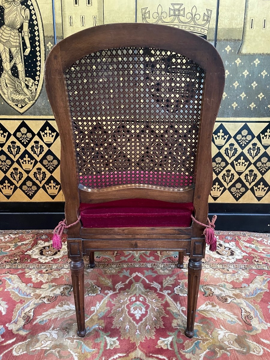 Suite Of 6 Louis XVI Style Cane Chairs-photo-5