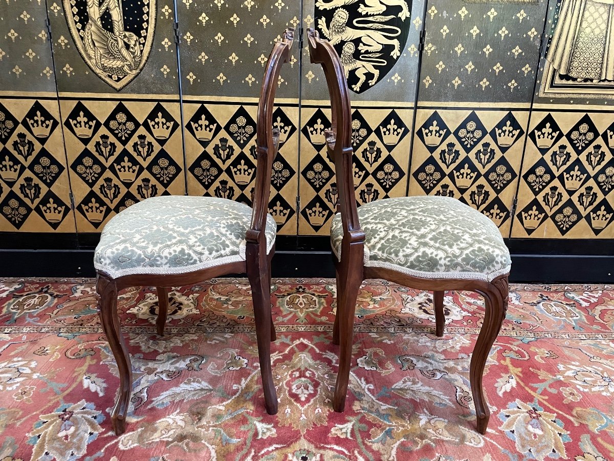 Armchair - Bergere Style Louis XV And Pair Of Chairs-photo-4