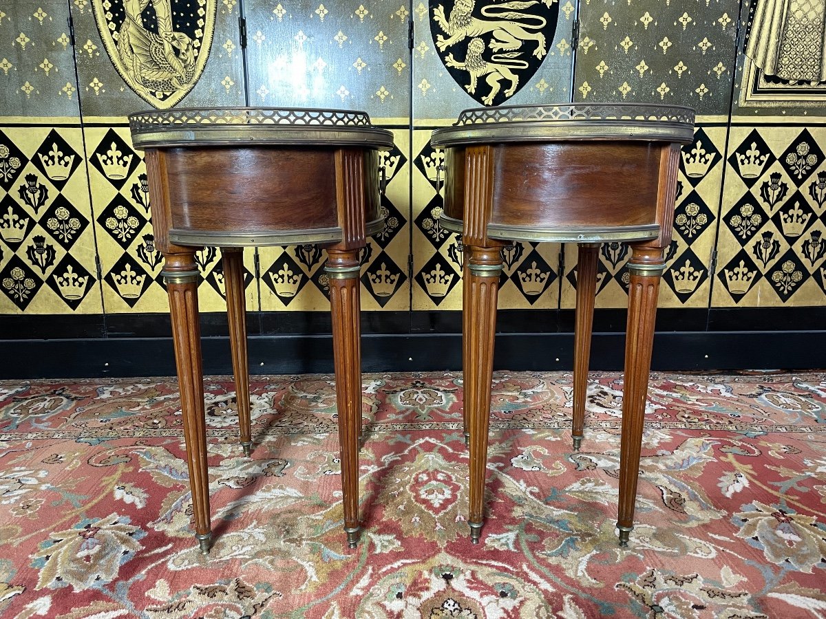 Pair Of Louis XVI Style Bedside Tables-photo-1