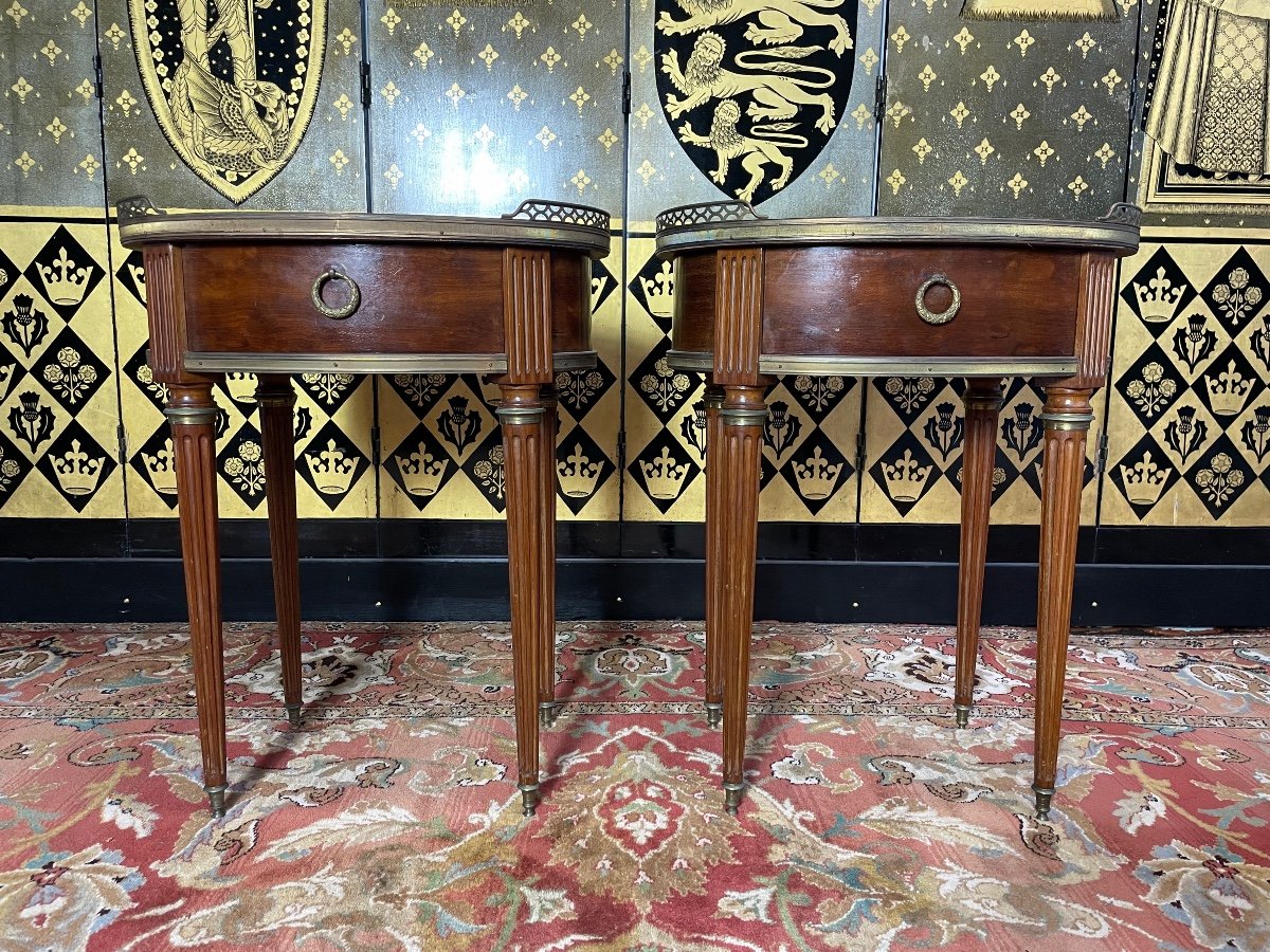 Pair Of Louis XVI Style Bedside Tables