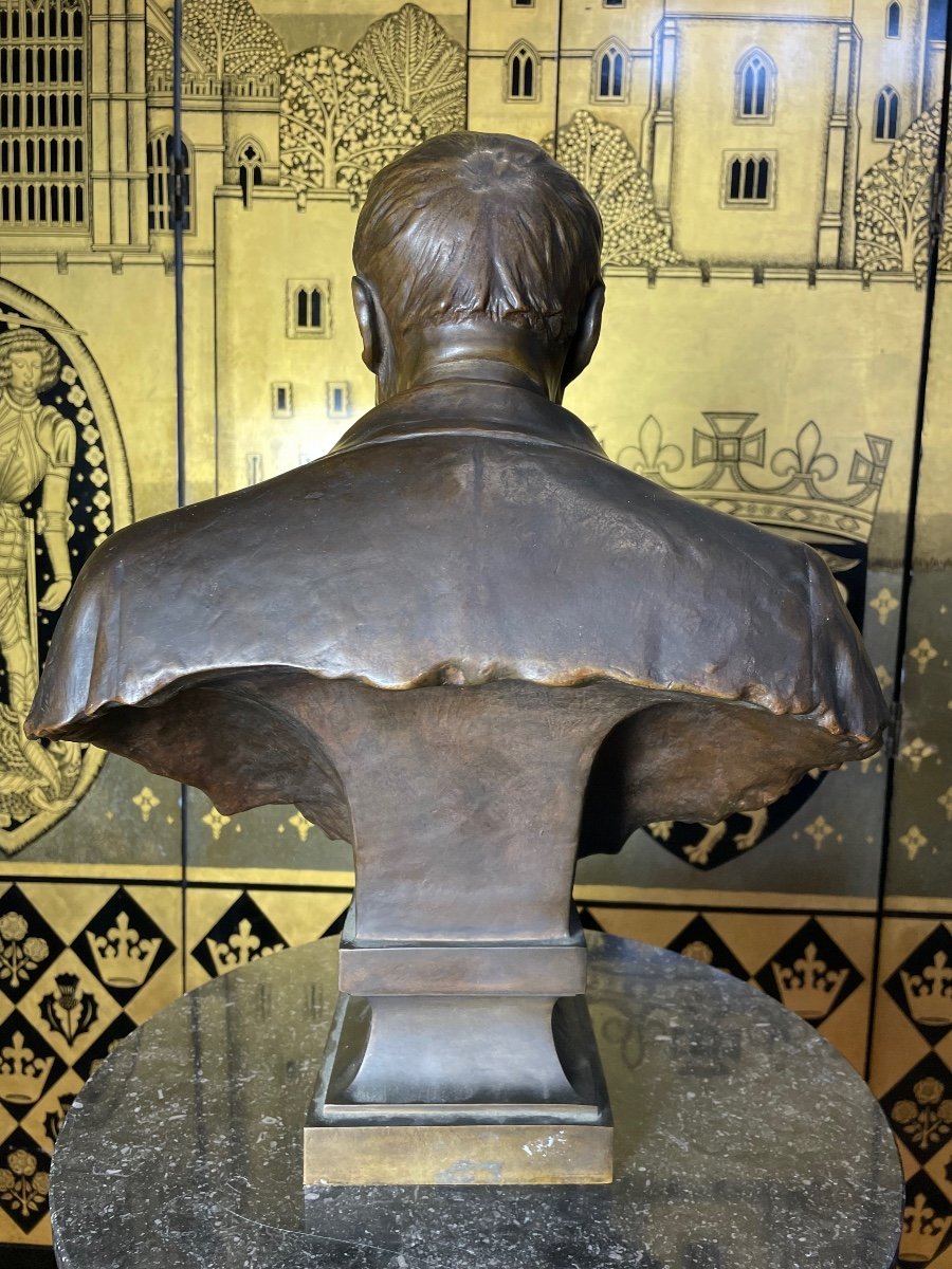 Bronze Bust “denys Puech” Barbedienne-photo-3