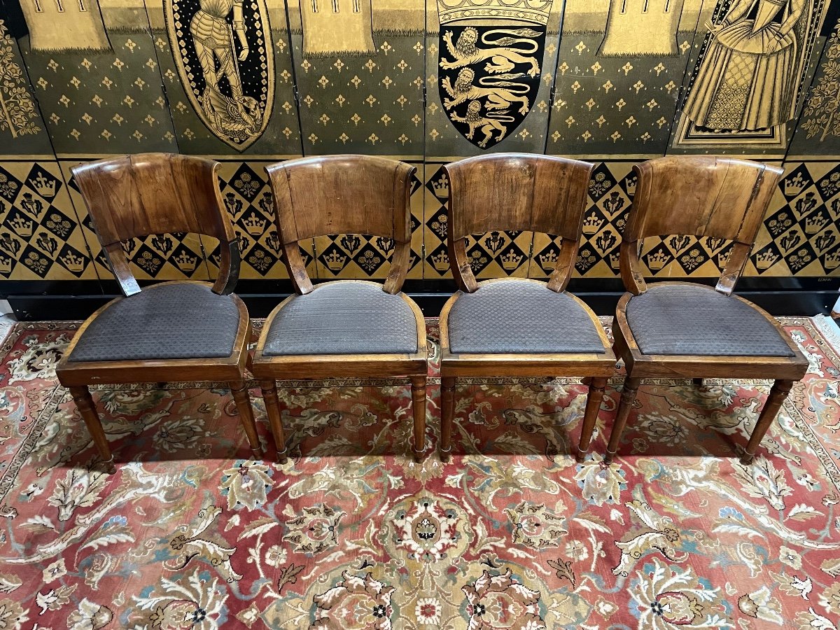 Suite Of 4 Biedermeier Chairs-photo-2