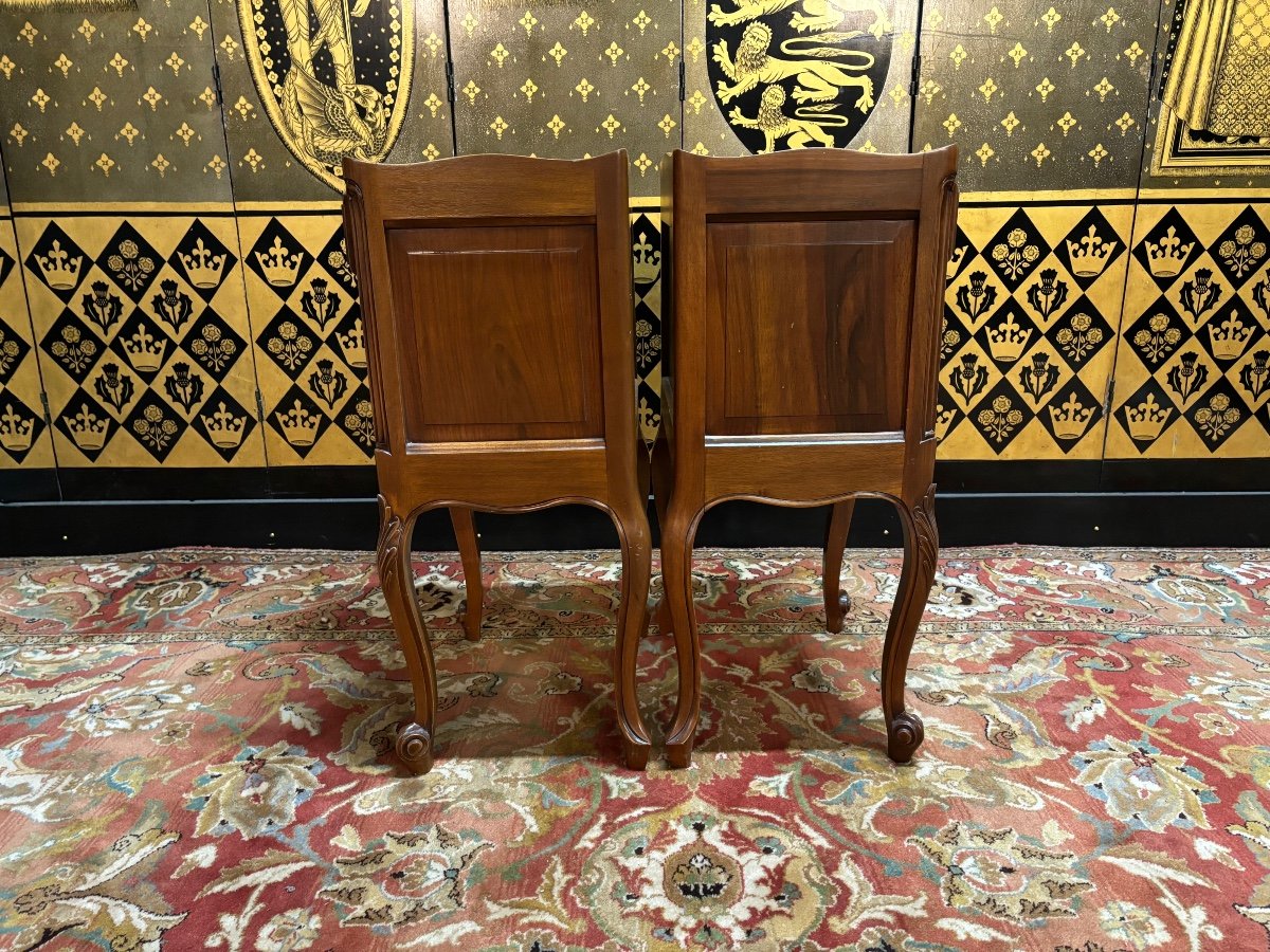 Pair Of Louis XV Style Bedside Tables-photo-3