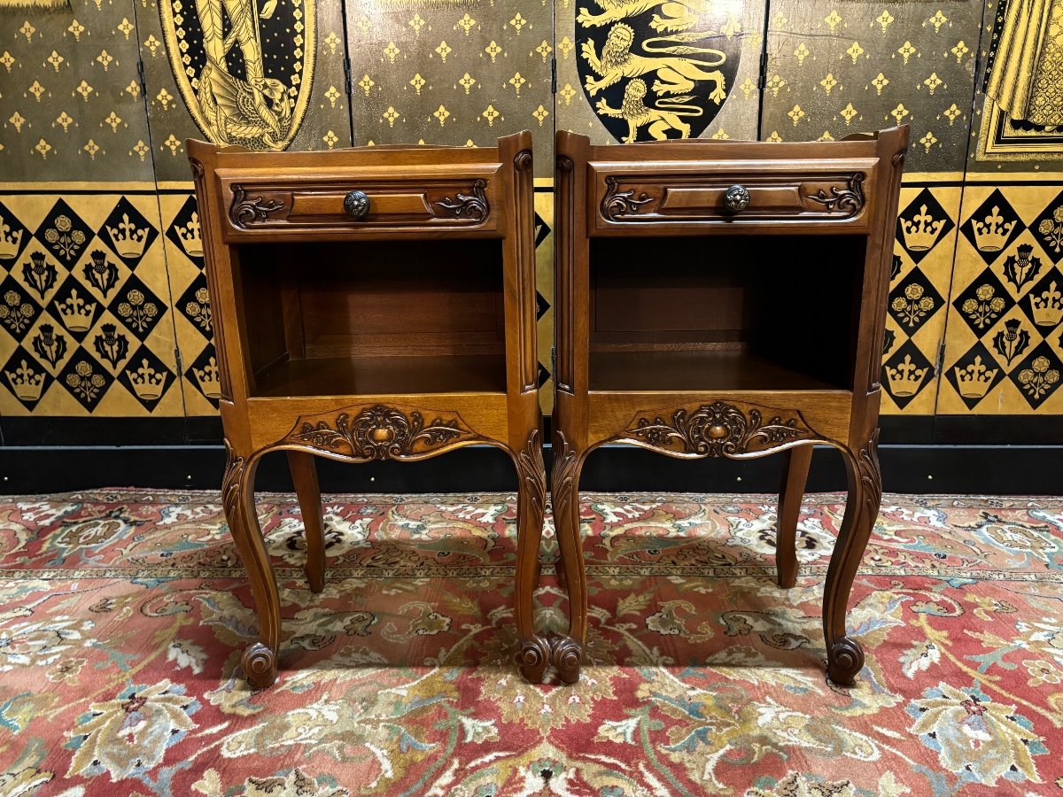 Pair Of Louis XV Style Bedside Tables