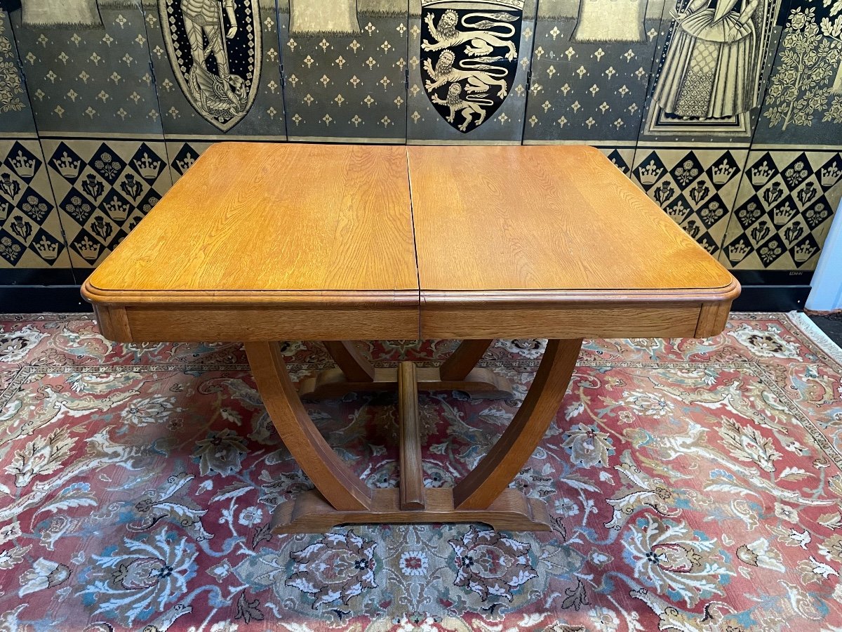 Art Deco Period Dining Table Solid Oak 