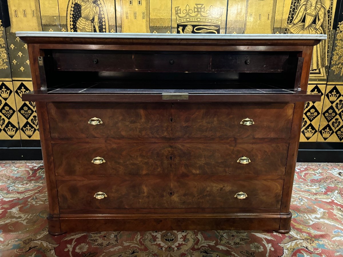 Louis Philippe Secretary Chest Of Drawers -photo-3