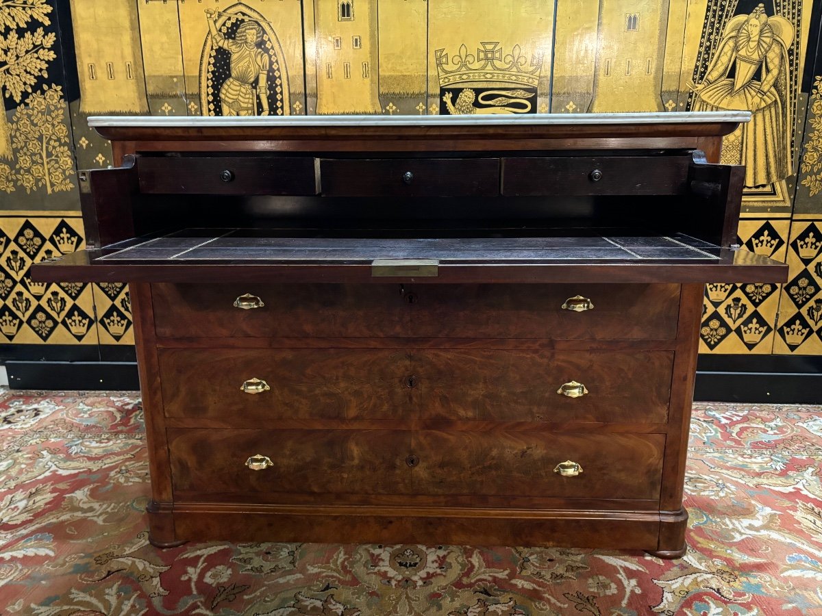 Louis Philippe Secretary Chest Of Drawers -photo-4