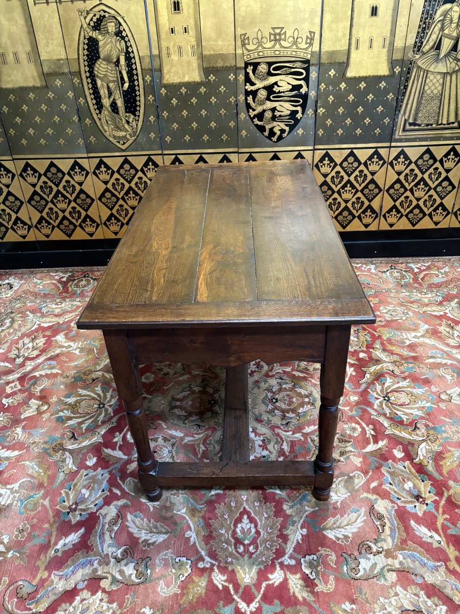 Solid Oak Table/console-photo-3