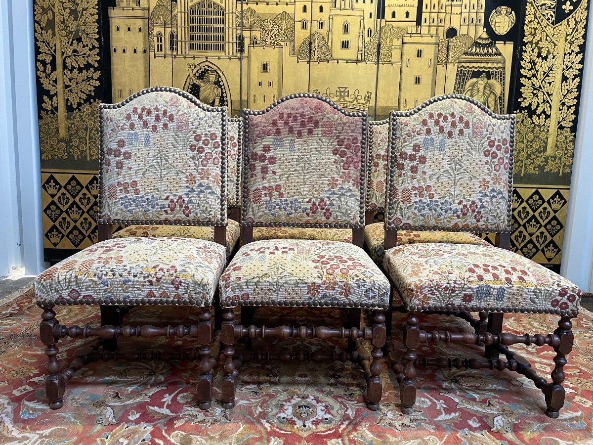 Suite Of 6 Louis XIII Chairs