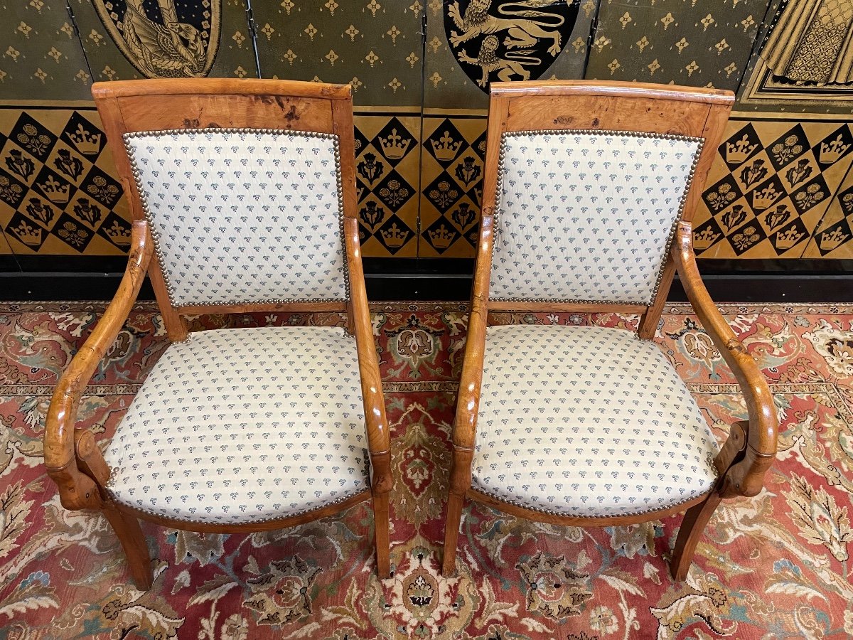 Pair Of Empire Style Armchairs -photo-2